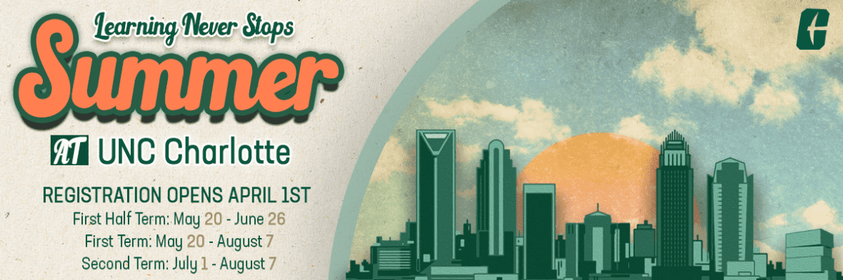 unc charlotte new summer term design