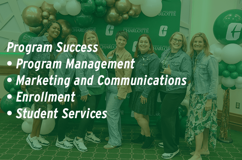 UNC Charlotte Program Success Team